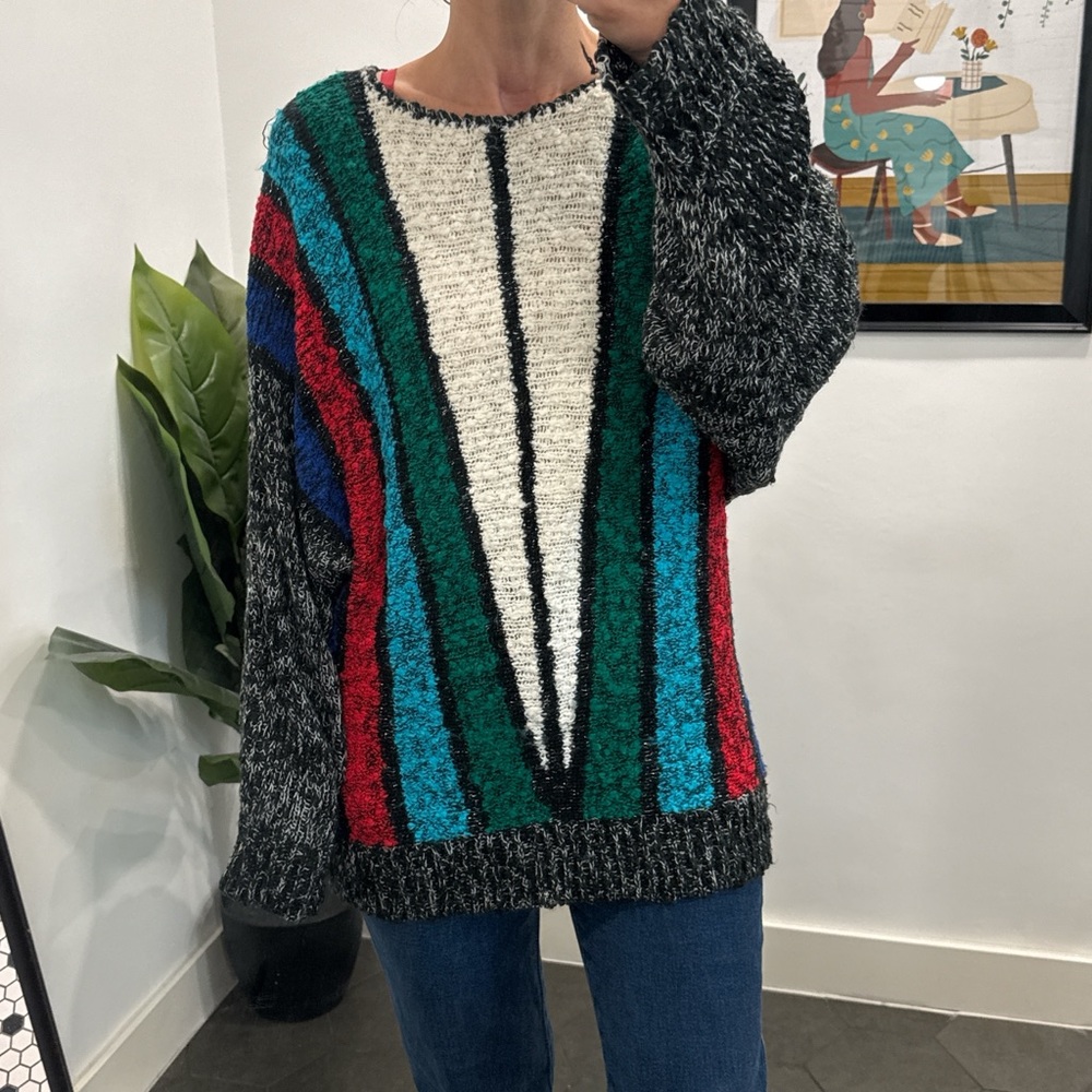 Vintage America Multicolor Crew Neck Sweater